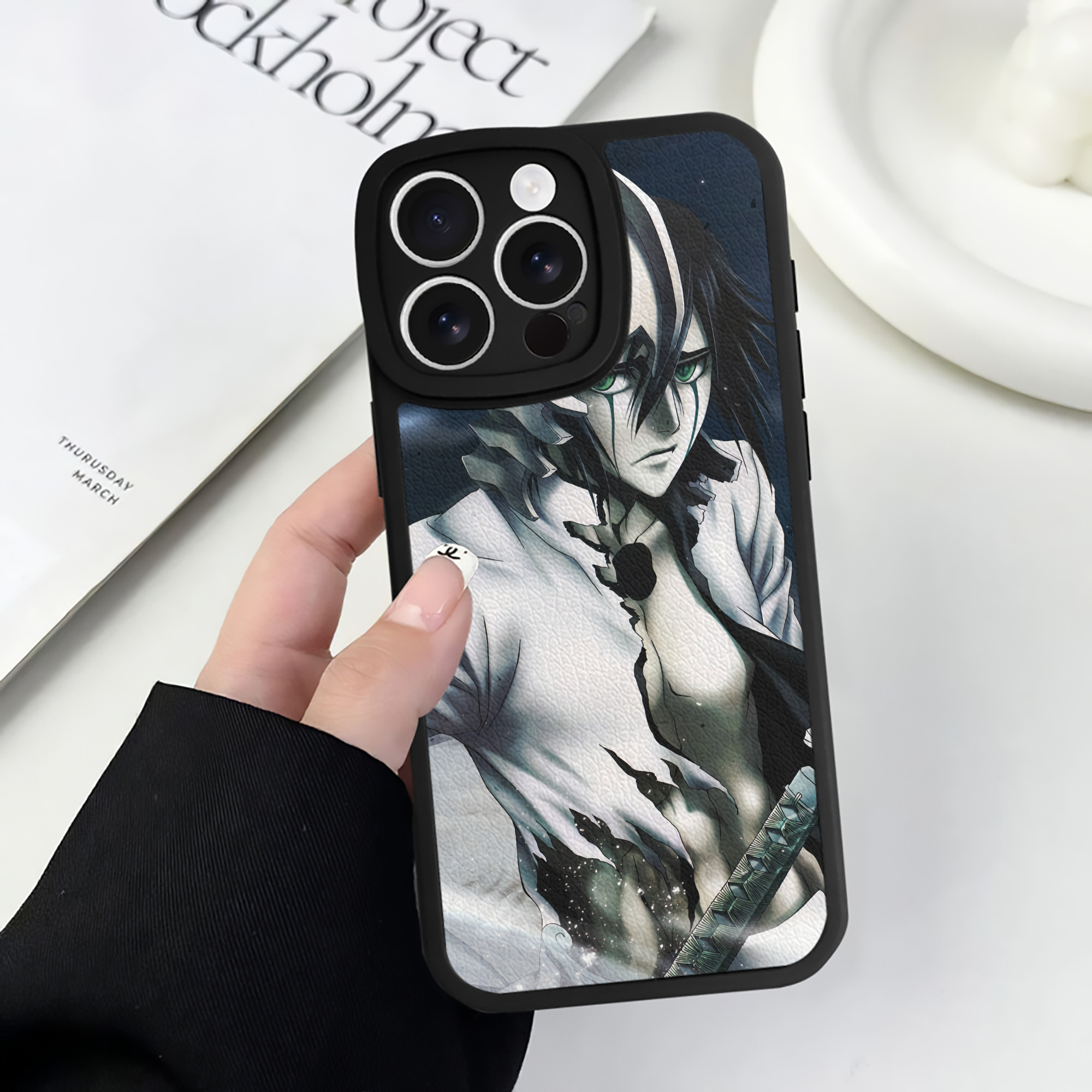 （画像用） ブリーチ BLEACH 【iPhone 16シリーズ対応】シリコンスマホケース（レザー調） 材質：シリコン